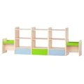 Стеллаж двусторонний для игрушек (5 разборных секций)