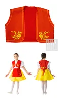 Жилет фольклорный (красный / Готовое изделие)