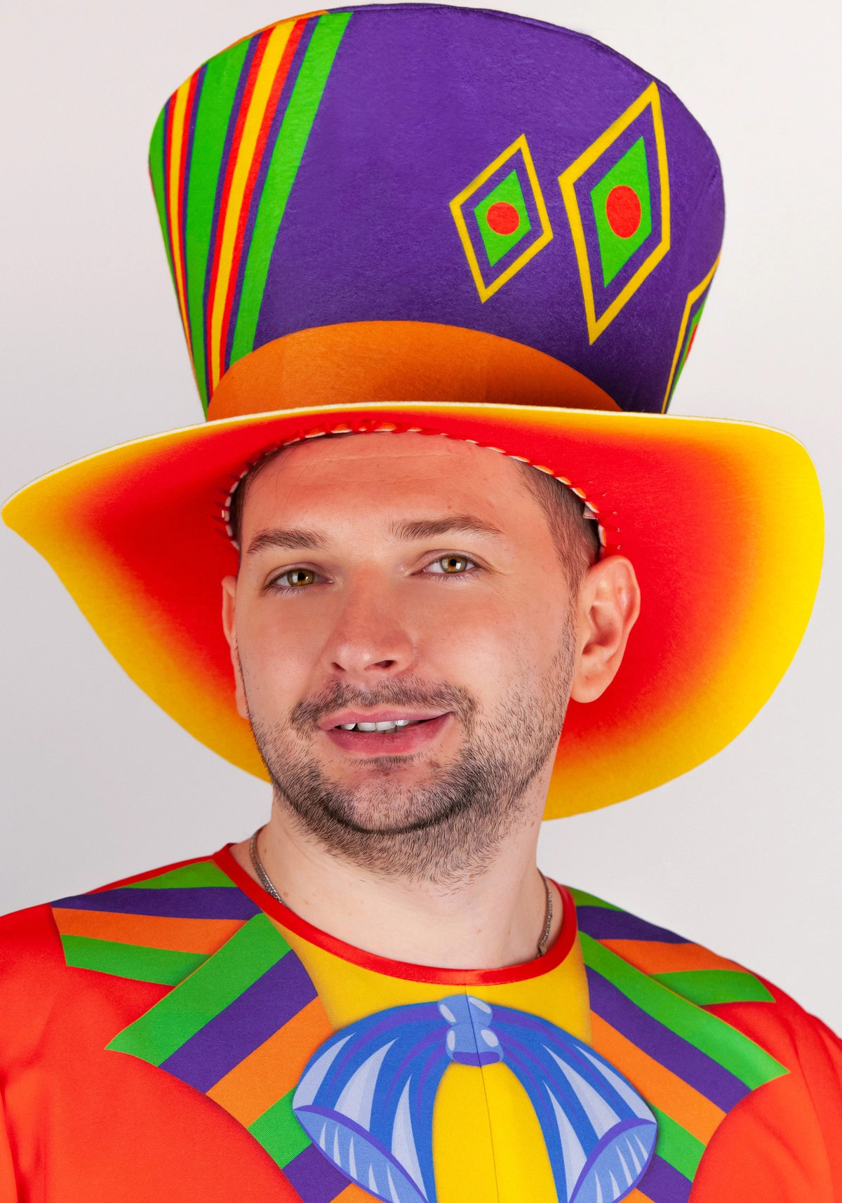 Шляпа Клоуна Клёпы для взрослого (Готовое изделие)