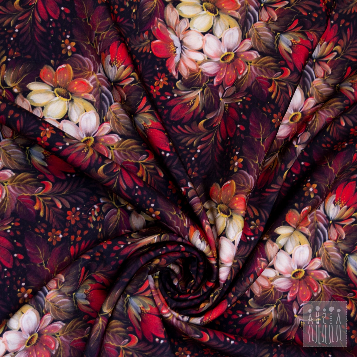 Ткань Васнецовская Осень (Креп-сатин)