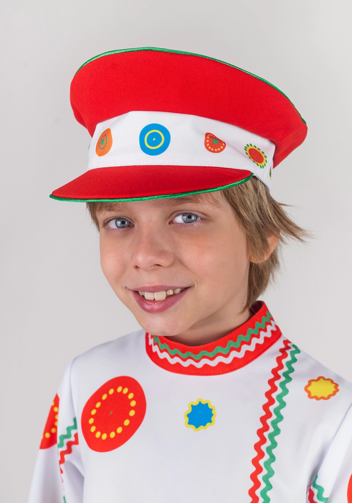 Русский народный головной убор Картуз для мальчика / Дымка