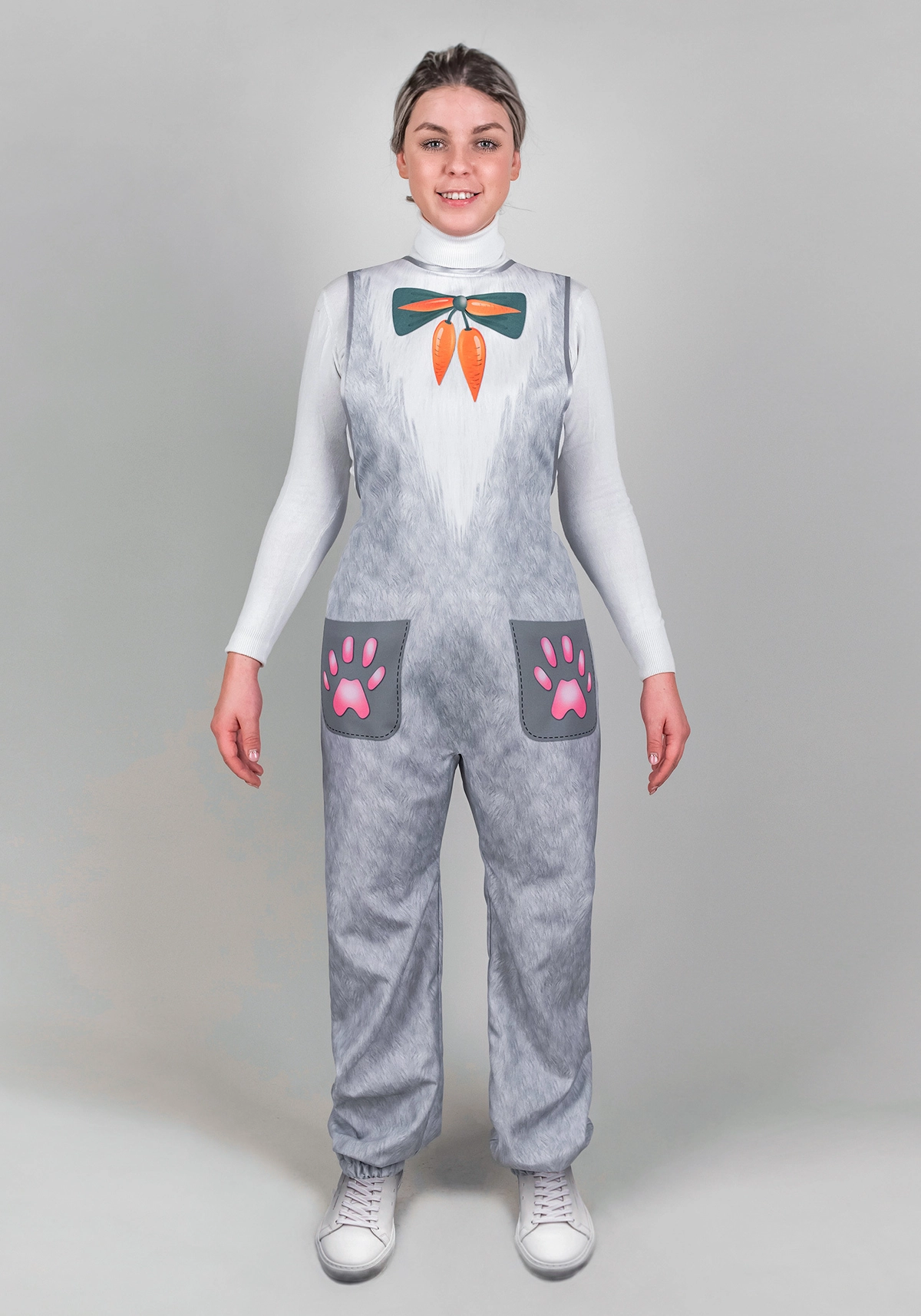 Комбинезон Заяц для взрослого (рост 164-176 / размер 48-56 / Готовое изделие)