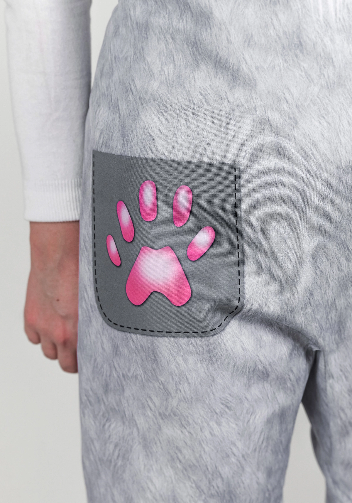 Комбинезон Заяц для взрослого (рост 164-176 / размер 48-56 / Готовое изделие)