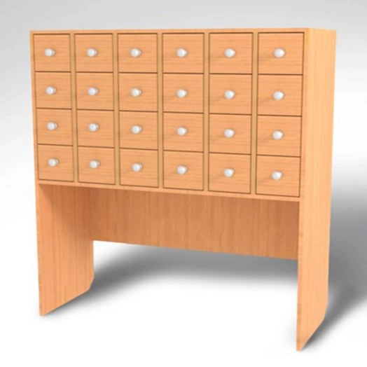 ШКАФ ДЛЯ ЧИТАТЕЛЬСКИХ ФОРМУЛЯРОВ на 24 ячейки