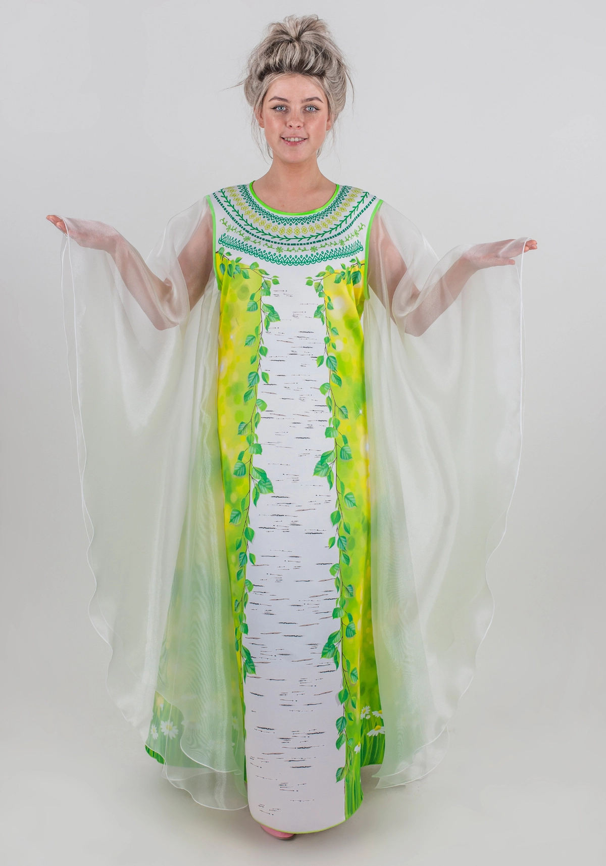 Весна / Березка платье женское (рост 170 / размер 46-54 / Готовое изделие)