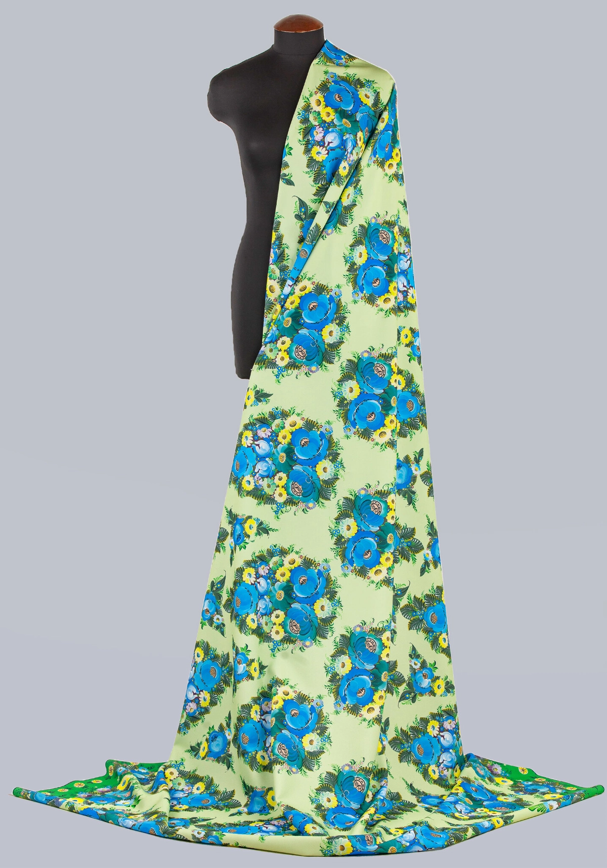 Ткань Волховская роспись (Креп-сатин)