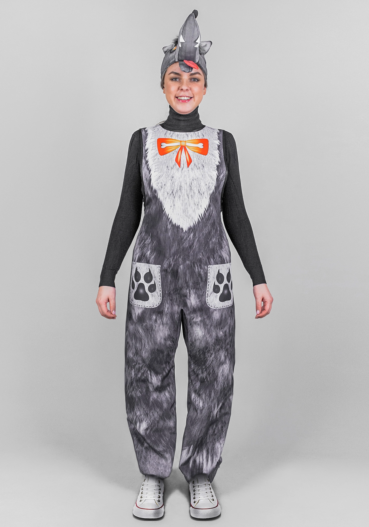 Комбинезон Волк для взрослого (рост 164-176 / размер 48-56 / Готовое изделие)