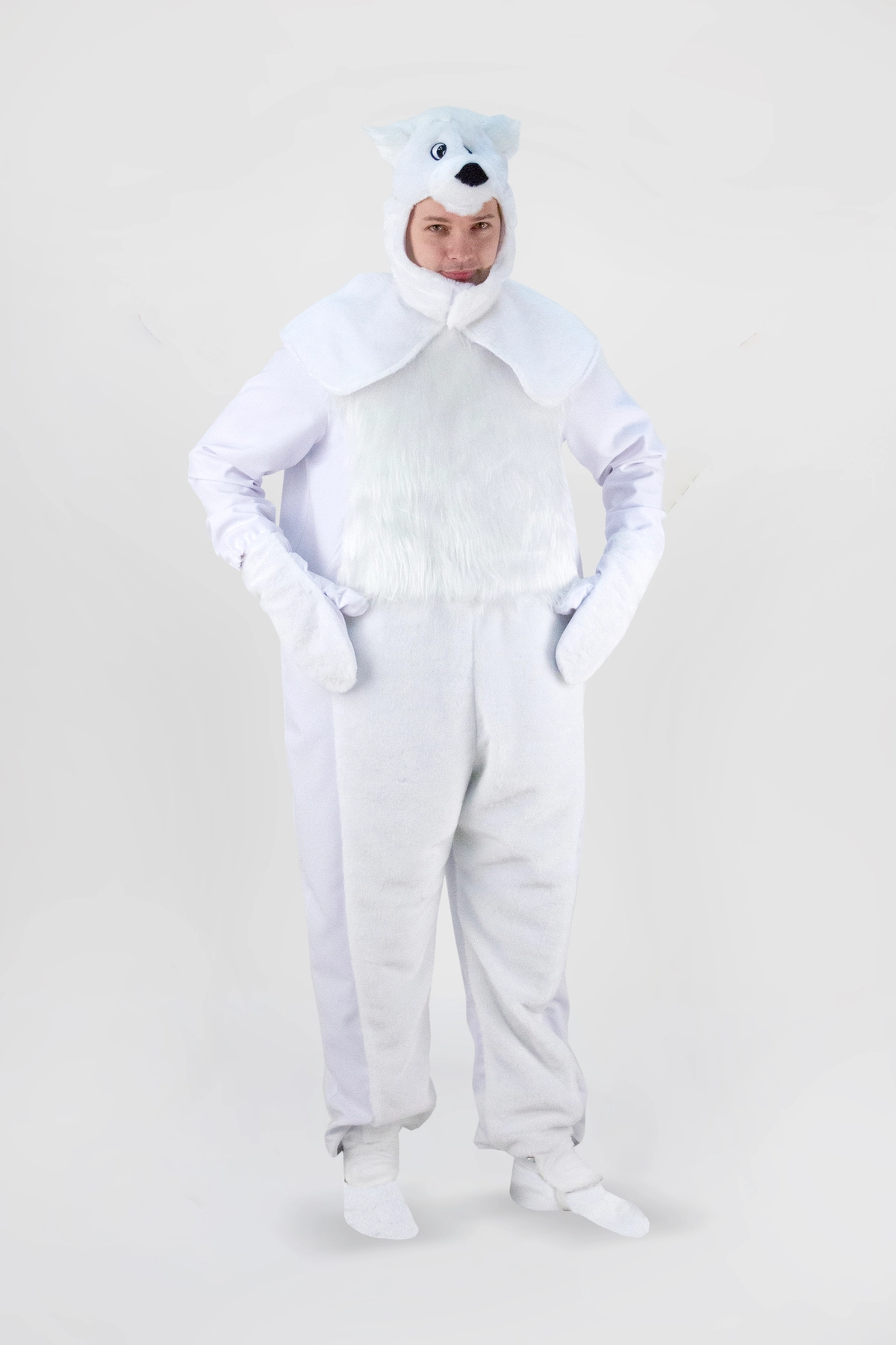 Белый Медведь костюм для взрослого (164-170 / размер 46-56)
