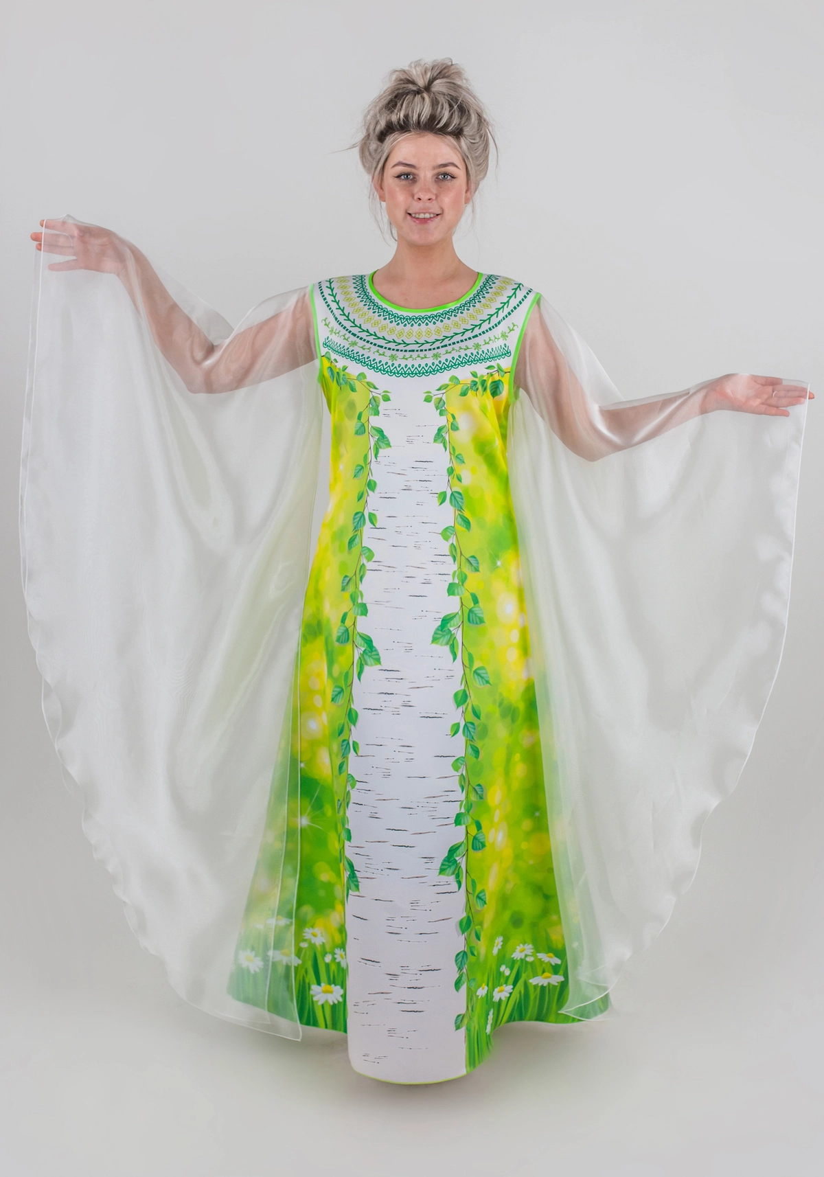 Весна / Березка платье женское (рост 170 / размер 46-54 / Готовое изделие)