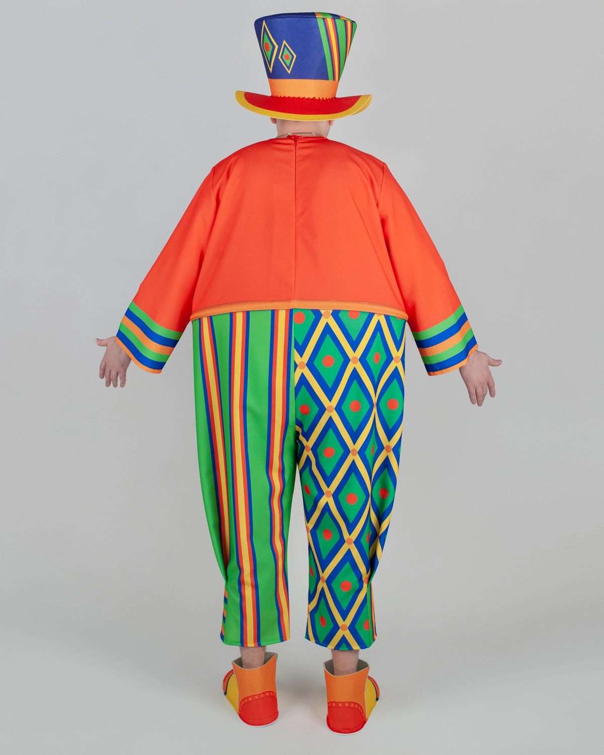 Комбинезон Клоуна Клёпы для взрослого (164-170 / размер 46-54 / Готовое изделие)