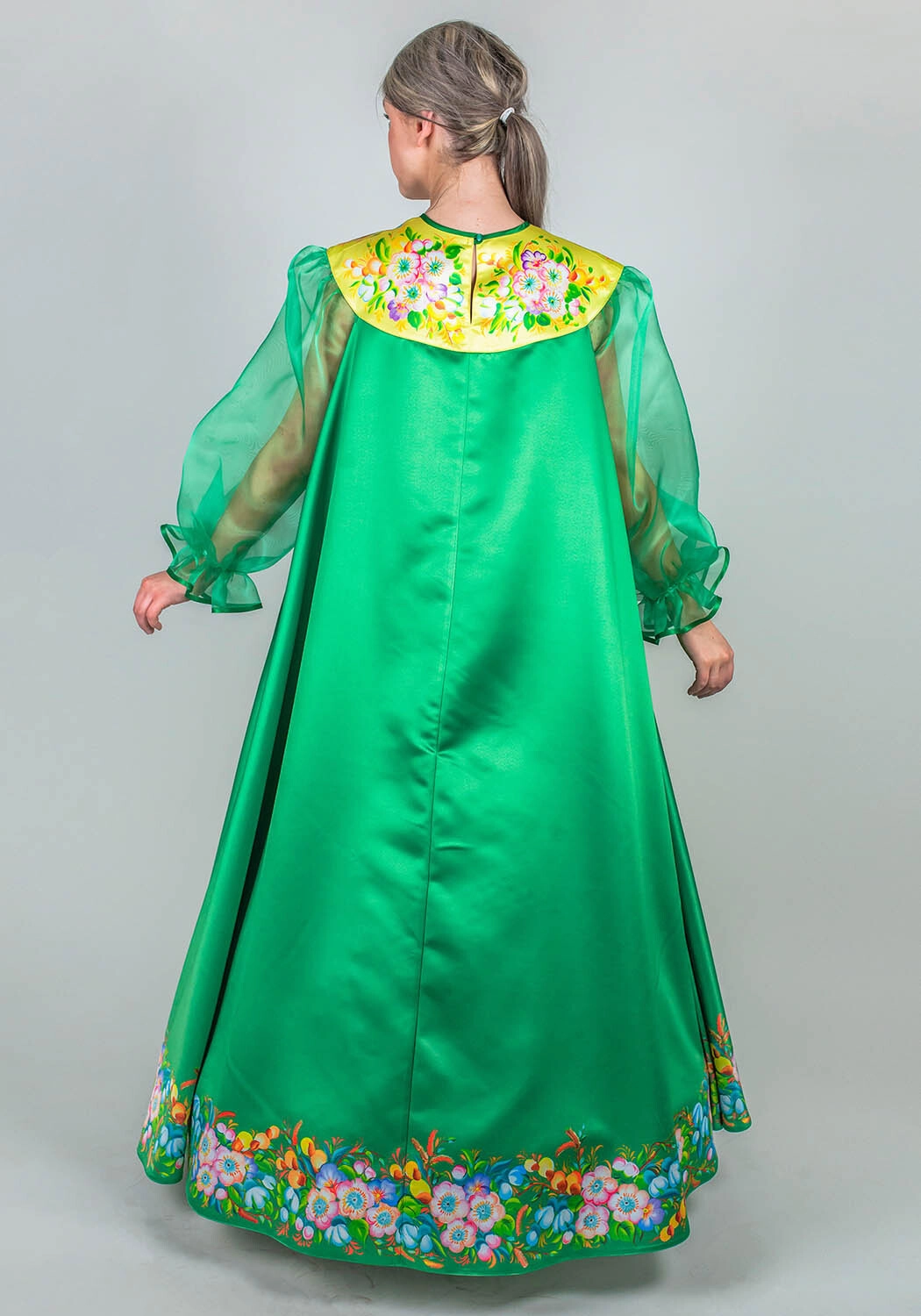 Весна Подснежники платье (164-170 / размер 44-56 / Готовое изделие)