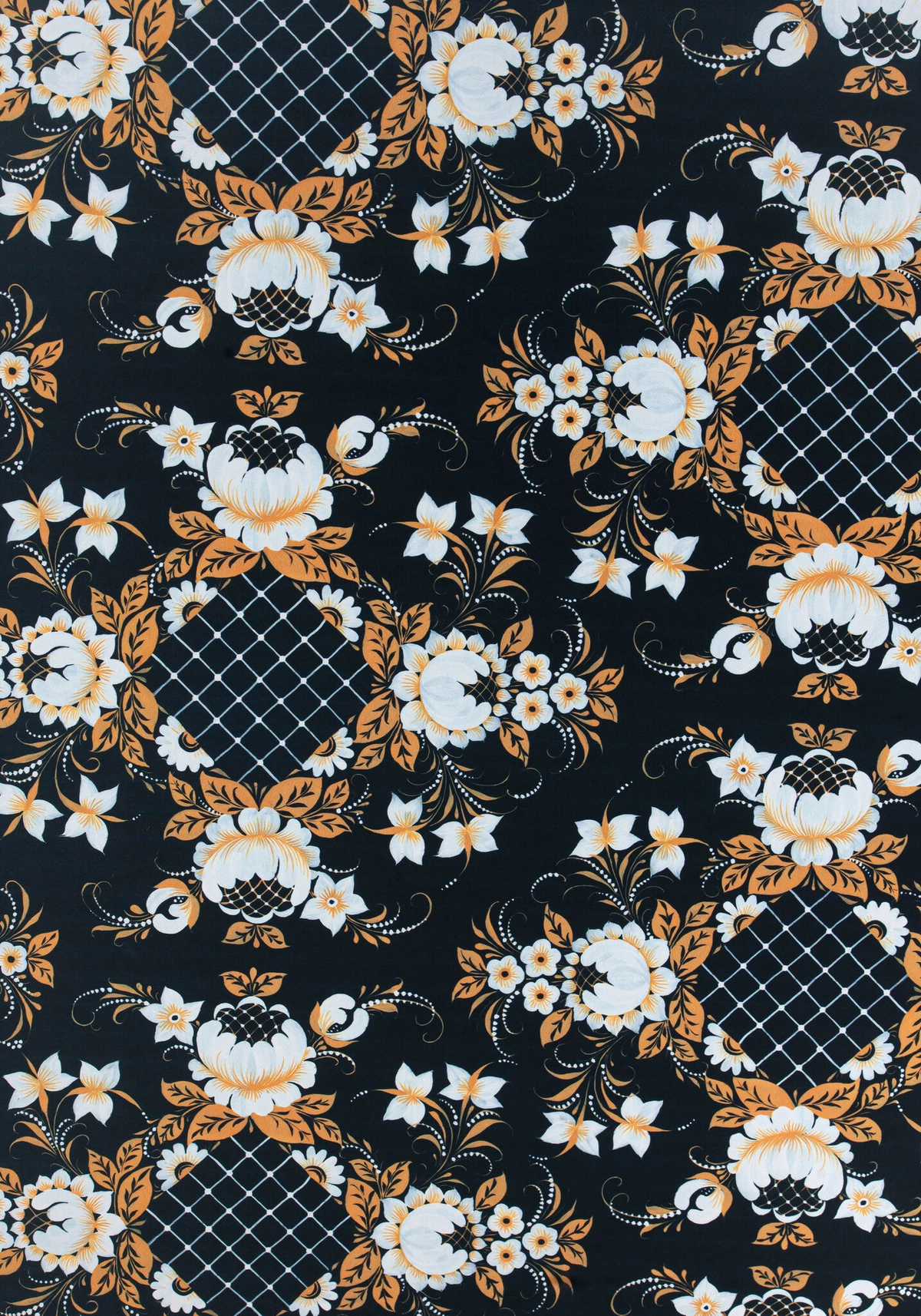 Ткань Петербургская роспись (Креп-сатин)