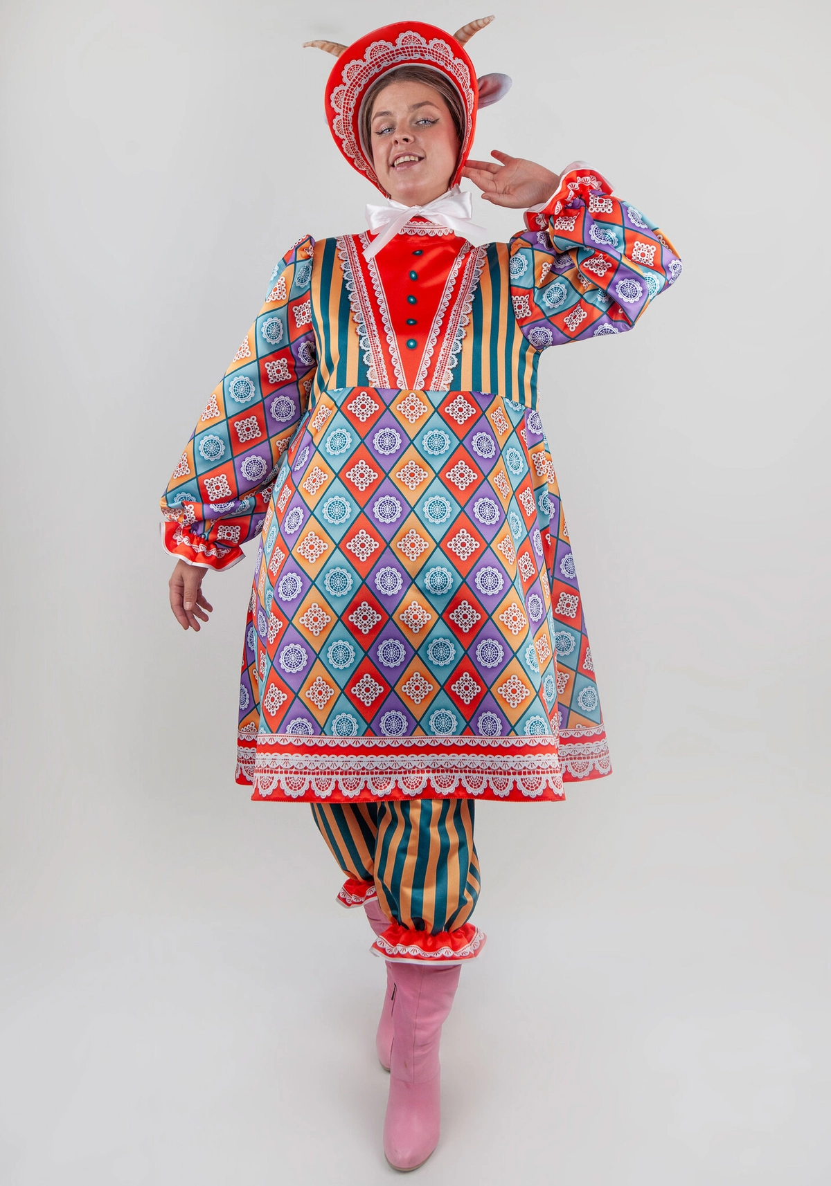 Чудные Звери Коза костюм для взрослого (164-170 / 46-50 / Готовое изделие)