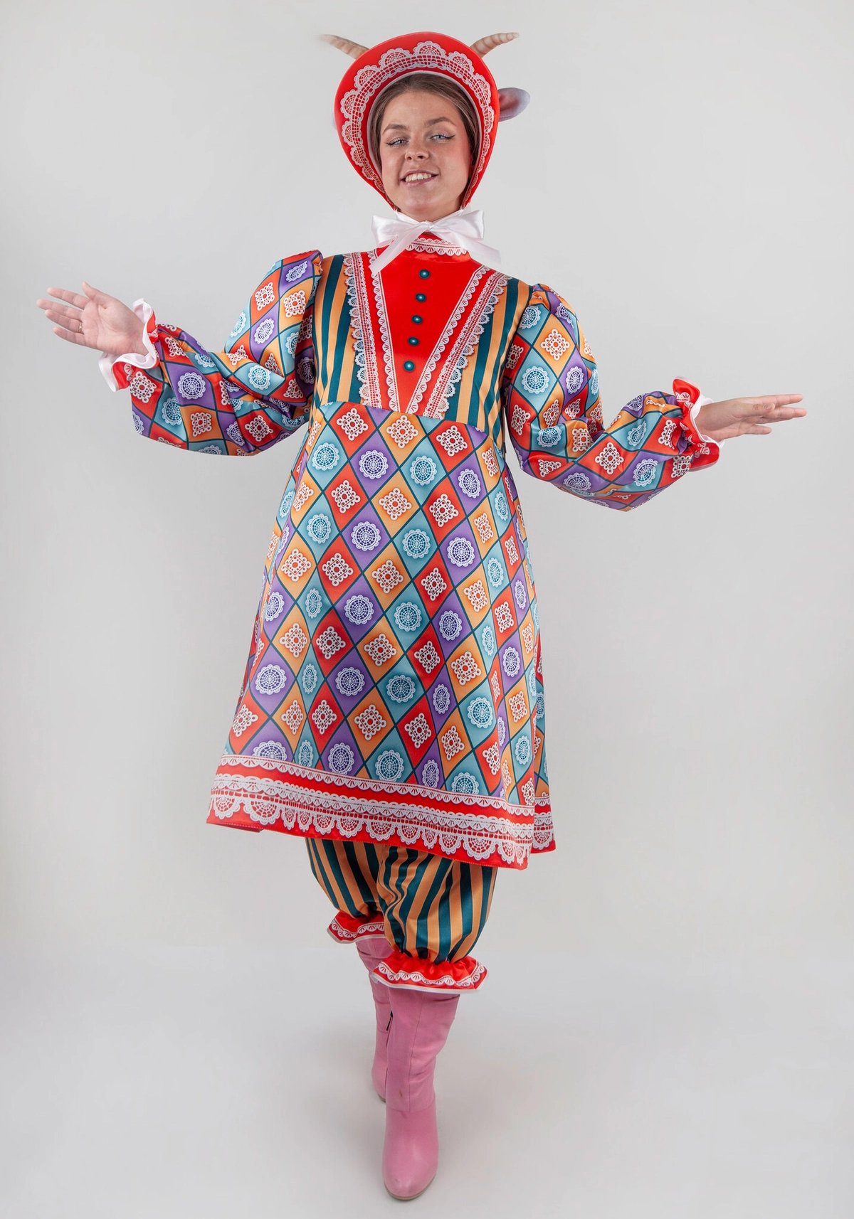 Чудные Звери Коза костюм для взрослого (164-170 / 46-50 / Готовое изделие)