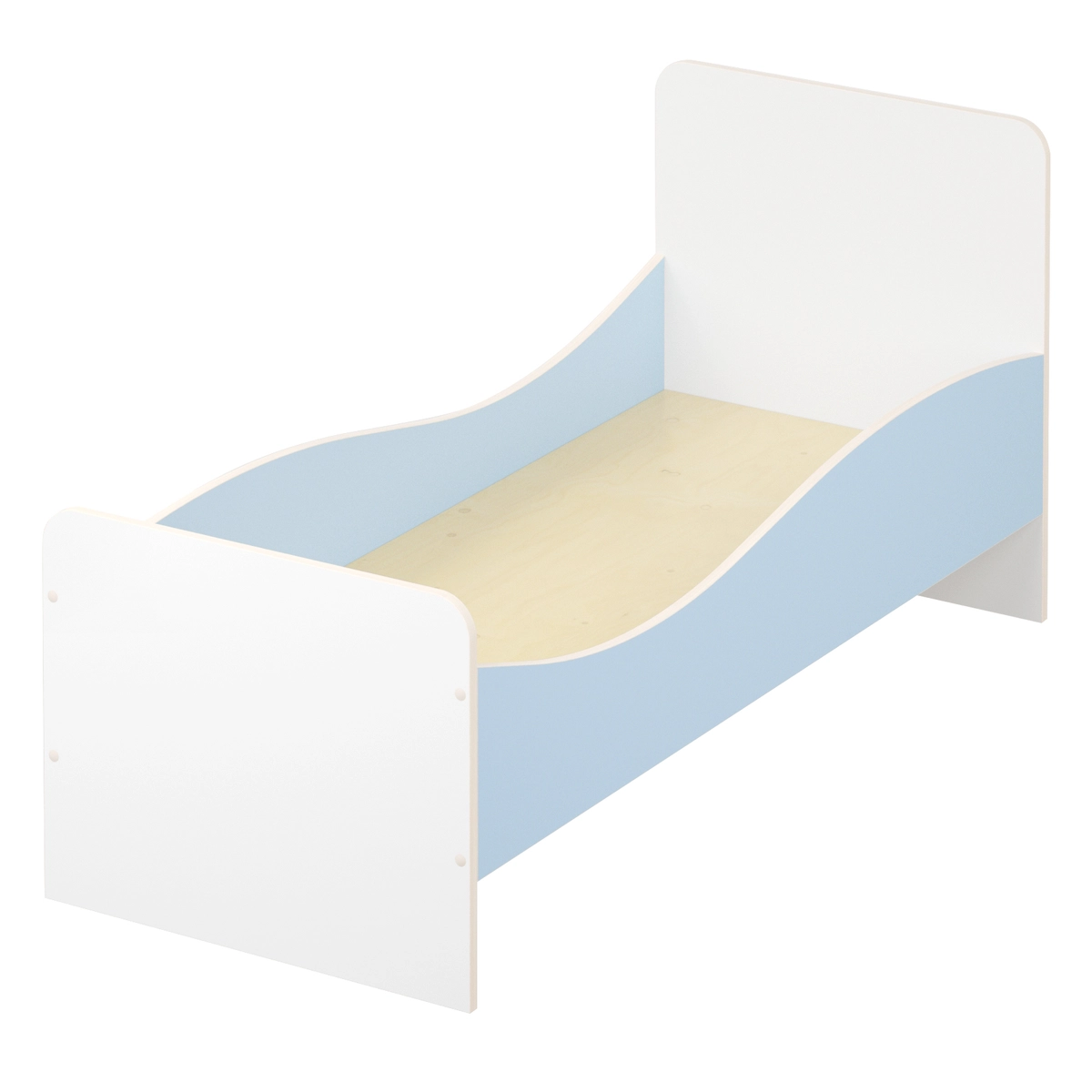 Кровать одноярусная с бортиком Волна