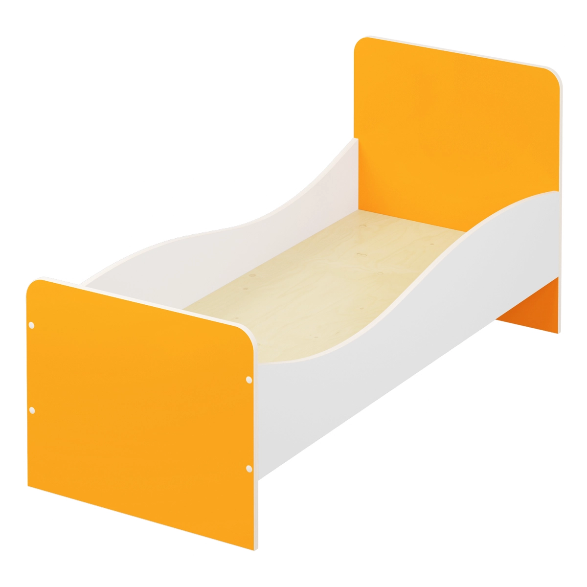 Кровать одноярусная с бортиком Волна