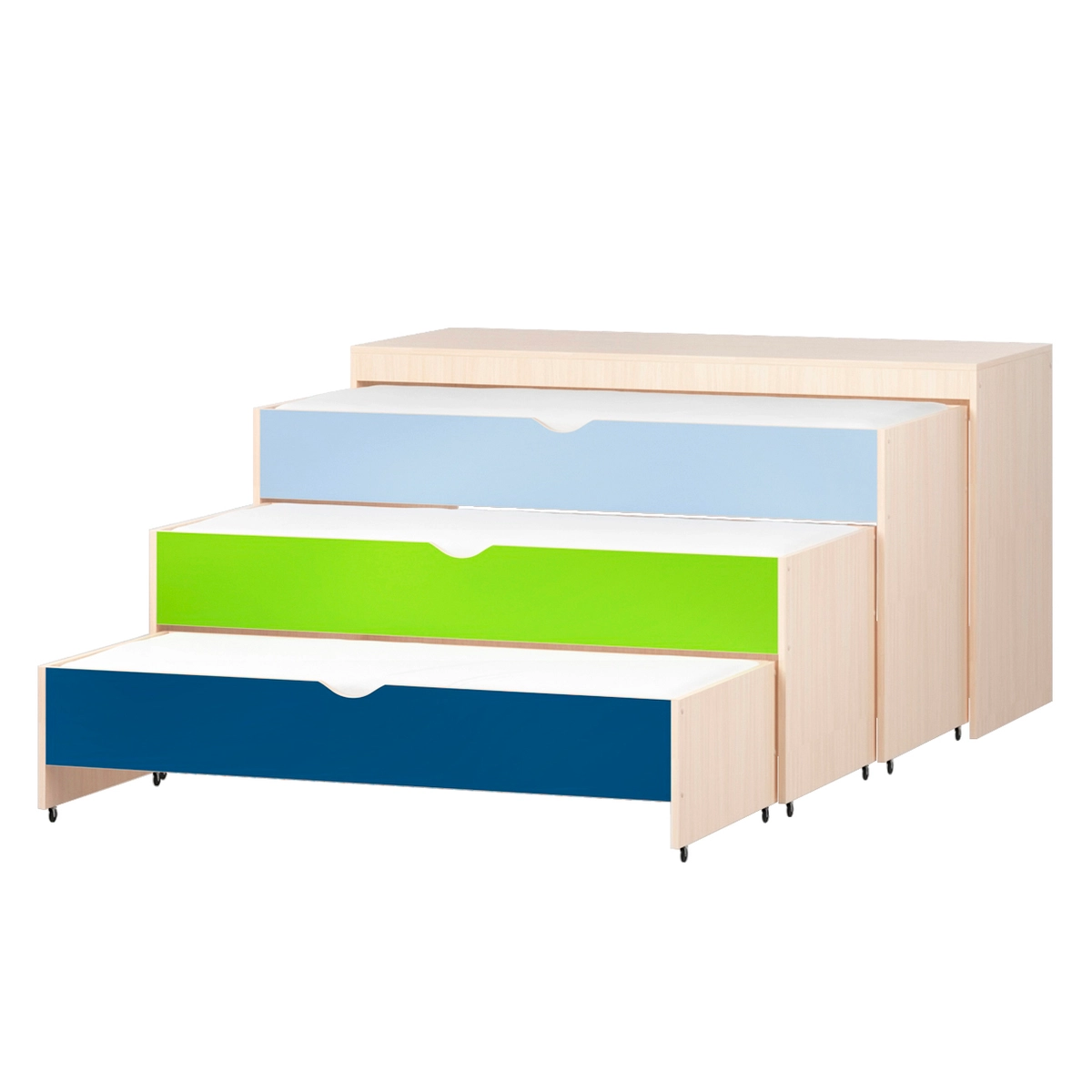 Кровать-тумба трехъярусная "Улыбка"