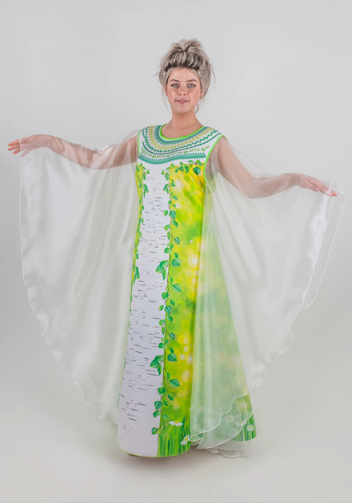 Весна / Березка платье женское (рост 170 / размер 46-54 / Готовое изделие)