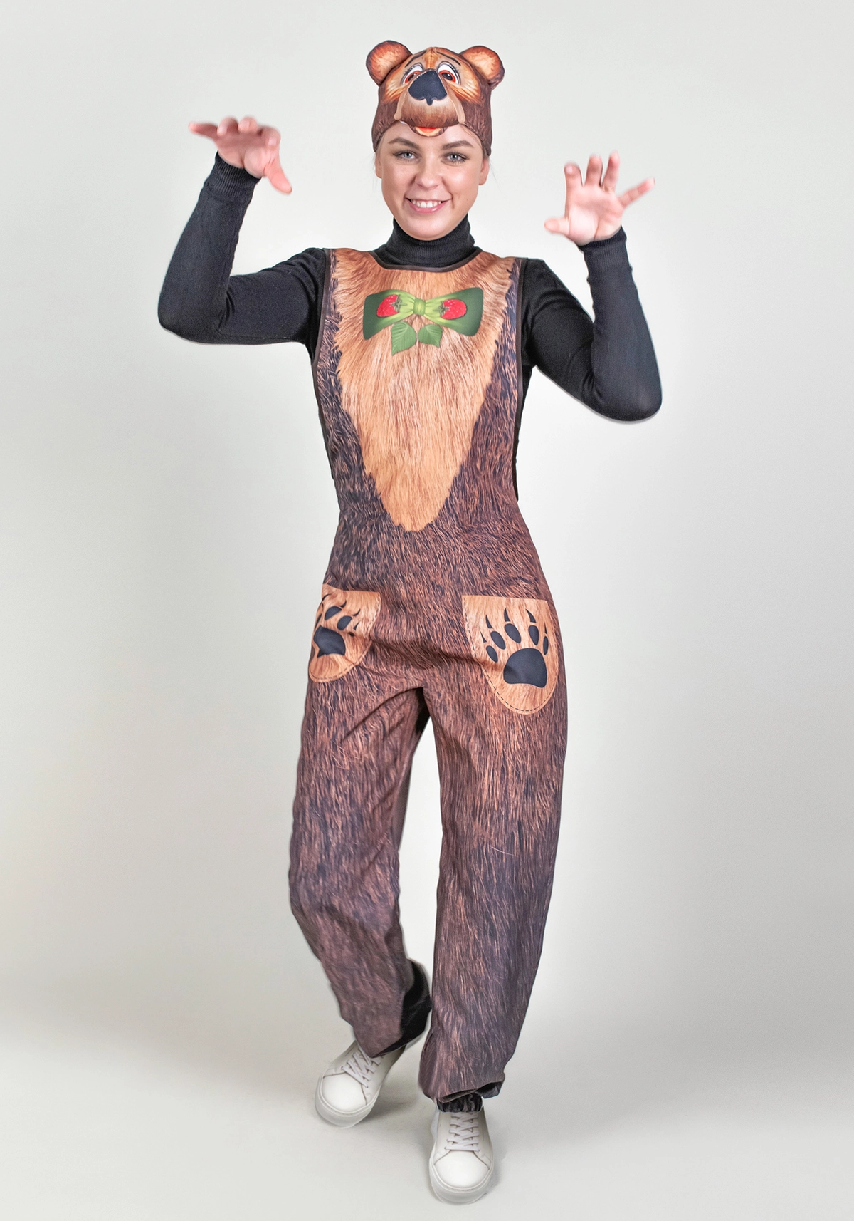 Комбинезон Медведь для взрослого (рост 164-176 / размер 48-56 / Готовое изделие)