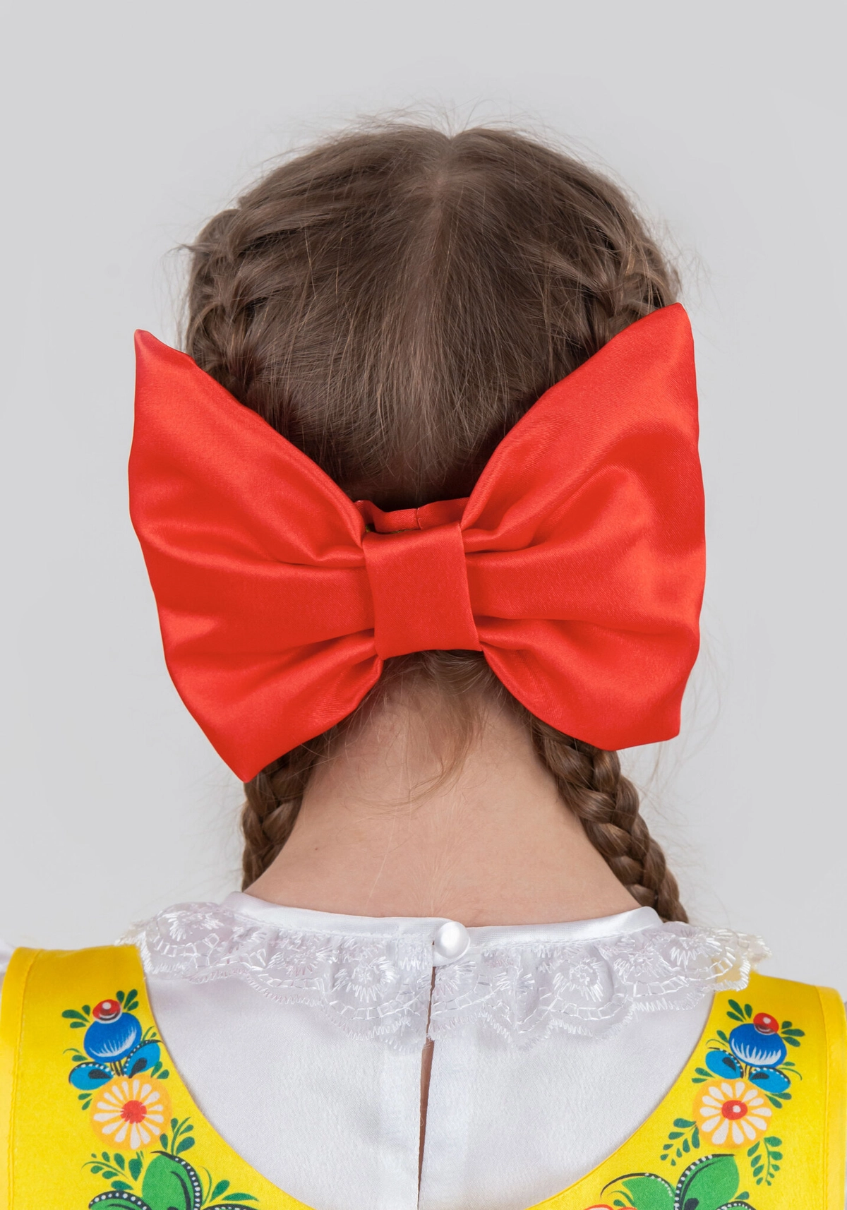 Русский народный головной убор с бантом Городецкая роспись (- / Готовое изделие)