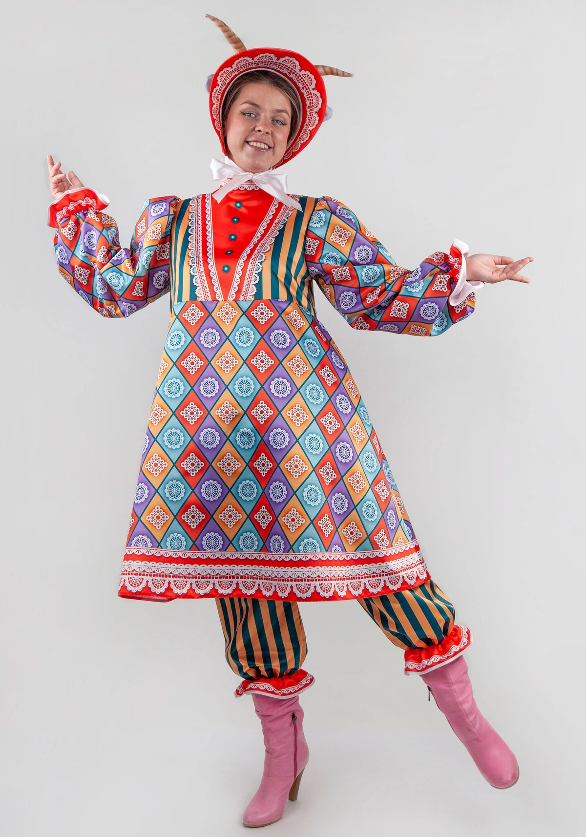 Чудные Звери Коза костюм для взрослого (164-170 / 46-50 / Готовое изделие)