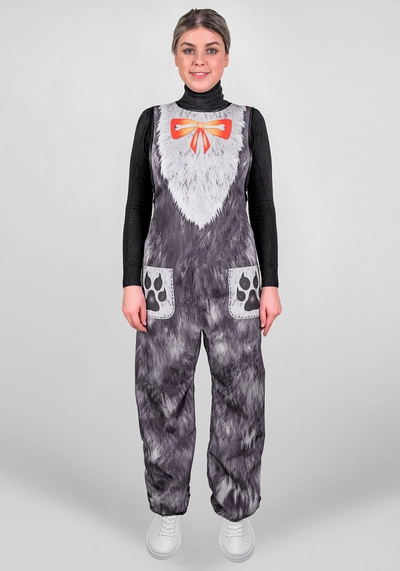 Комбинезон Волк для взрослого (рост 164-176 / размер 48-56 / Готовое изделие)