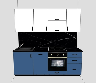 Кухня 2,1м ЛДСП  (для электрической поверхности)