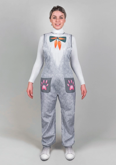 Комбинезон Заяц для взрослого (рост 164-176 / размер 48-56 / Готовое изделие)