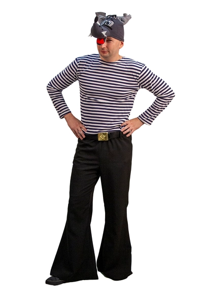 Волк в тельняшке костюм для взрослого (164-170 / размер 50-54)