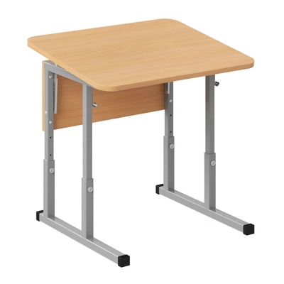 Парта одноместная с наклоном столешницы 0-10° регулируемый 