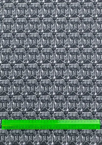 Набивная ткань Север (Креп-сатин)