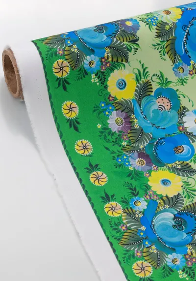 Ткань Волховская роспись (Габардин)