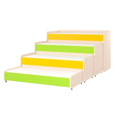 Кровать четырехъярусная выкатная