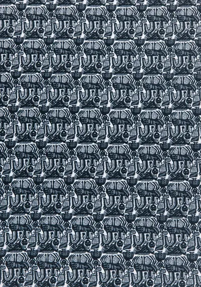 Набивная ткань Север (Креп-сатин)