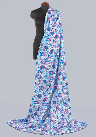 Ткань Петриковская роспись (Креп-сатин)