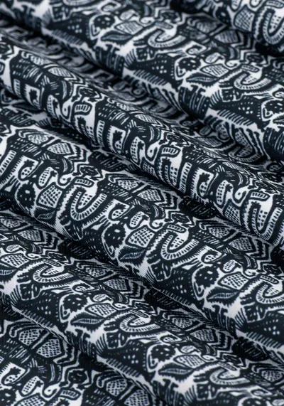 Набивная ткань Север (Креп-сатин)