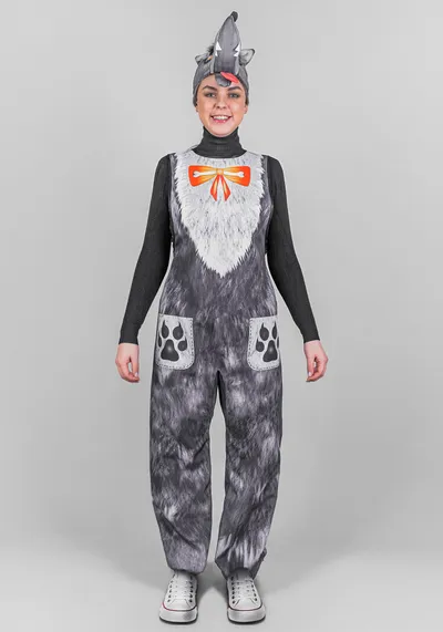 Комбинезон Волк для взрослого (рост 164-176 / размер 48-56 / Готовое изделие)