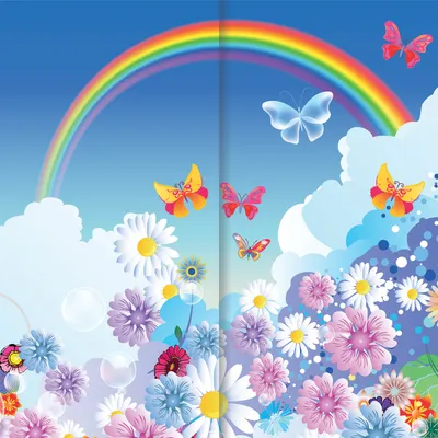 Путешествие в страну Радуги - Декорация / Занавес сцены (3м*3м / Набор для шитья)