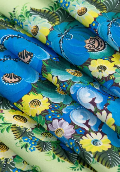 Ткань Волховская роспись (Габардин)