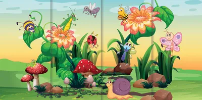 Муха-Цокотуха - Декорация / Занавес сцены (3м*3м / Набор для шитья)