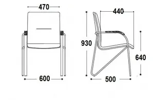 Стул «САМБА» (хромированная рама)
