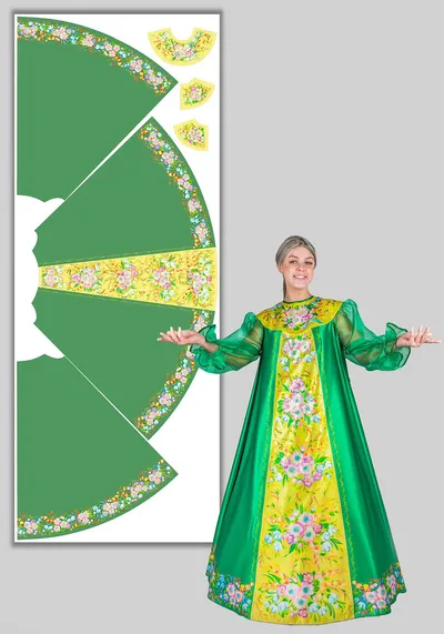 Весна Подснежники платье (164-170 / размер 44-56 / Готовое изделие)