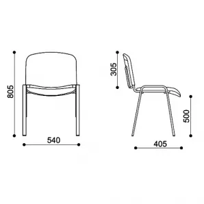 Стул «Изо» (хромированная рама)